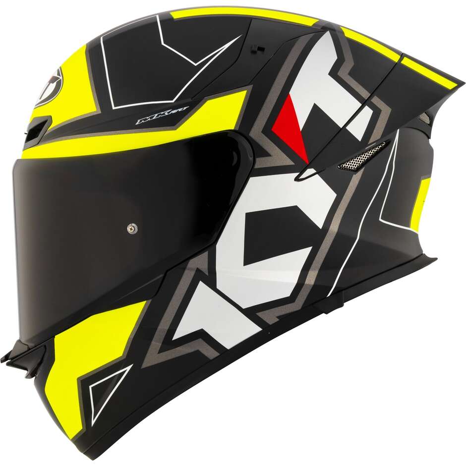 Casque moto intégral Kyt TT-REVO ELECTRON noir jaune