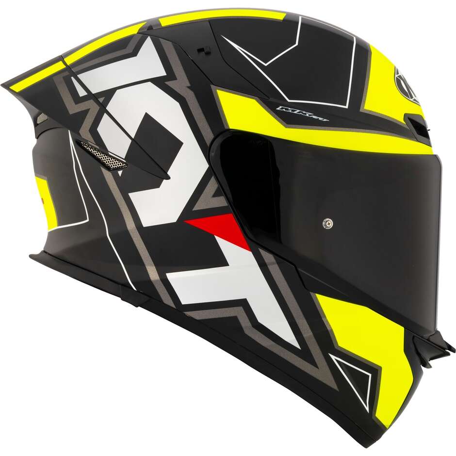 Casque moto intégral Kyt TT-REVO ELECTRON noir jaune