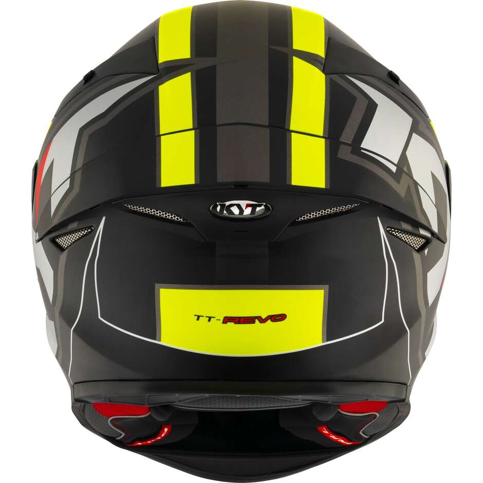 Casque moto intégral Kyt TT-REVO ELECTRON noir jaune