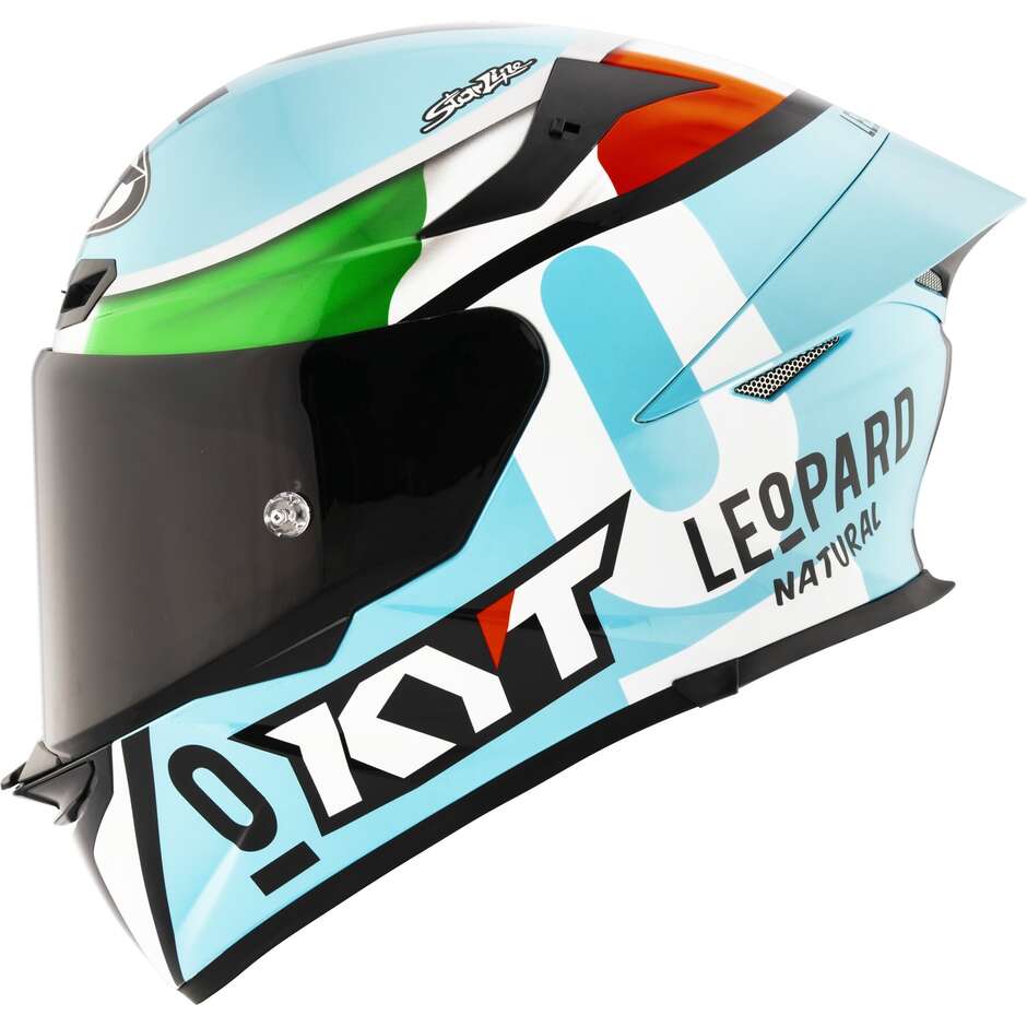 Casque moto intégral Kyt TT-REVO LEOPARD TRICOLORE REPLICA