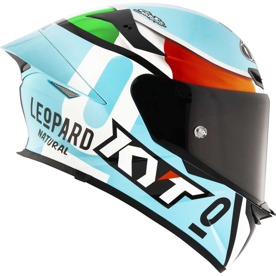 Casque moto intégral Kyt TT-REVO LEOPARD TRICOLORE REPLICA