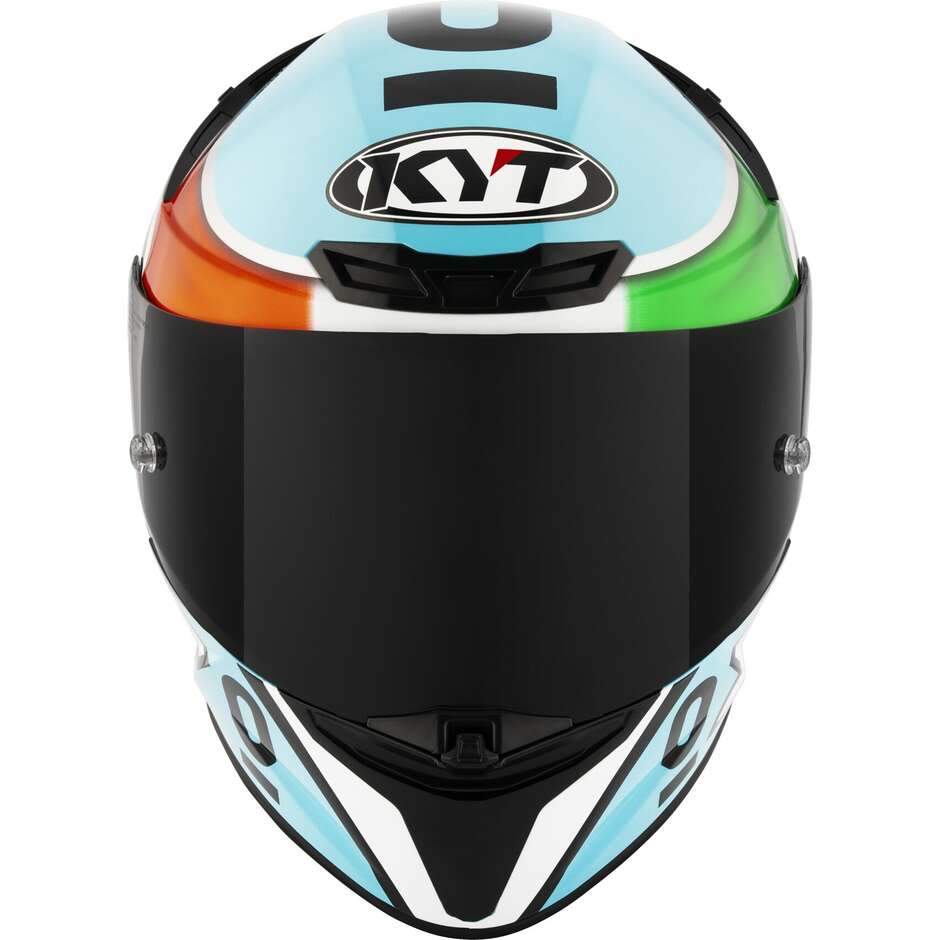 Casque moto intégral Kyt TT-REVO LEOPARD TRICOLORE REPLICA