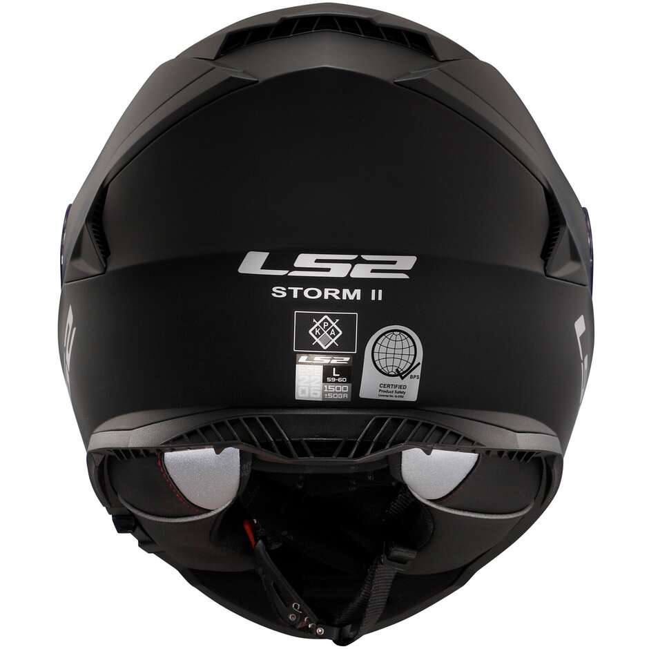 Casque Moto Intégral Ls2 FF800 STORM 2 Solid Noir Mat