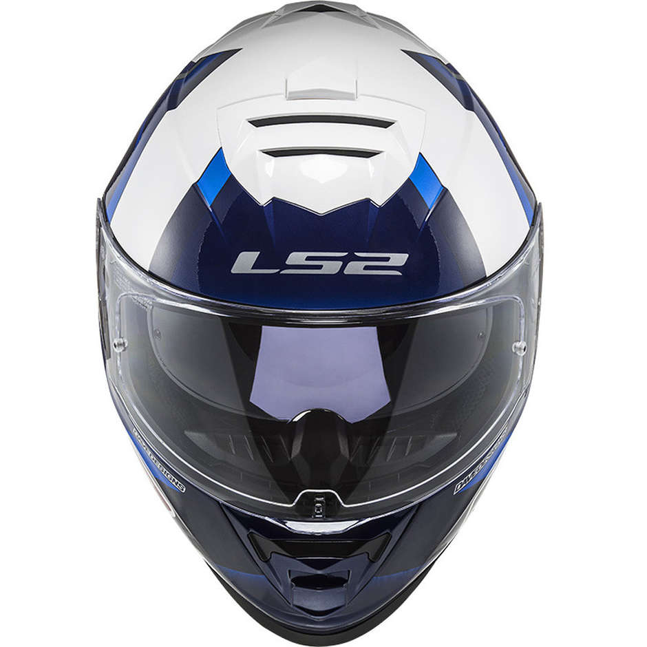 Casque Moto Intégral Ls2 FF800 STORM Replica MCPHEE Bleu Blanc