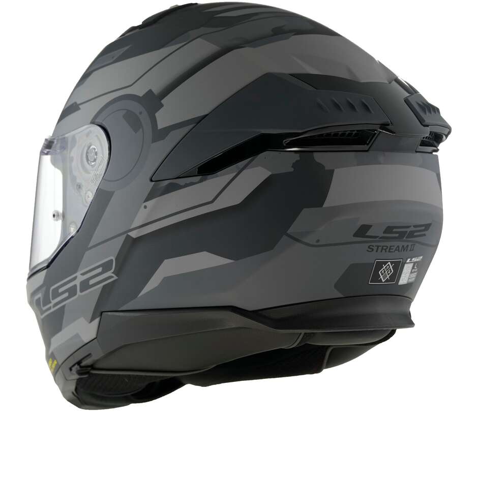 Casque Moto Intégral Ls2 FF808 STREAM 2 Shadow Gris Titane Mat