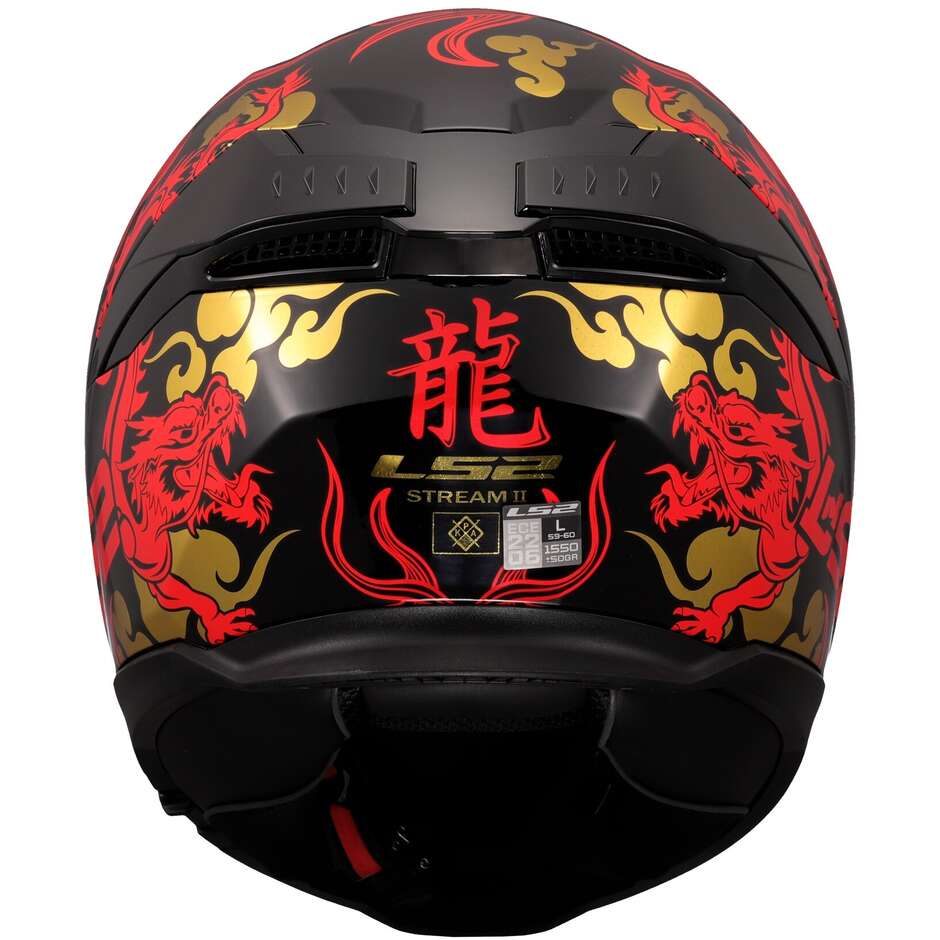 Casque Moto Intégral LS2 FF808 STREAM II DRAKO Noir Rouge
