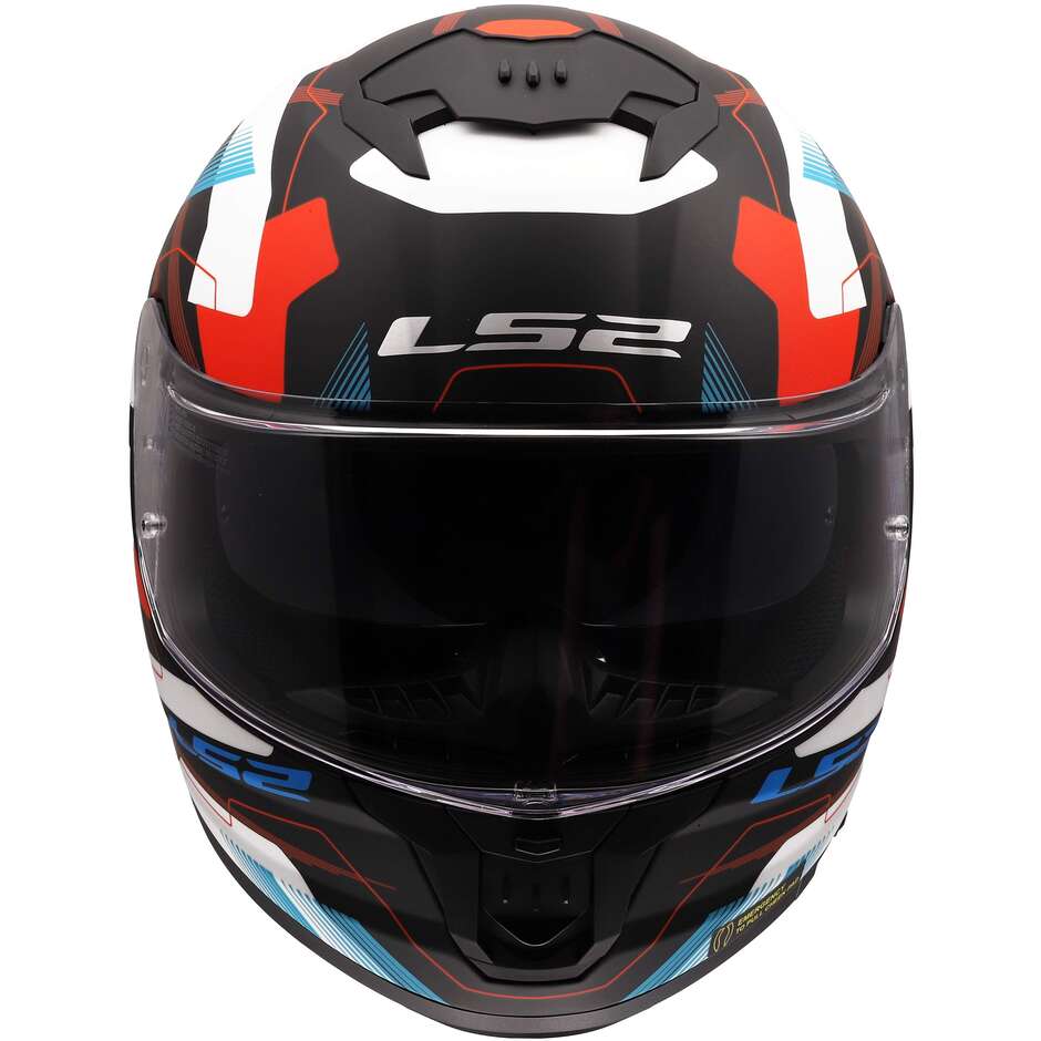 Casque moto intégral LS2 FF808 STREAM II MIKA Blanc Bleu Rouge