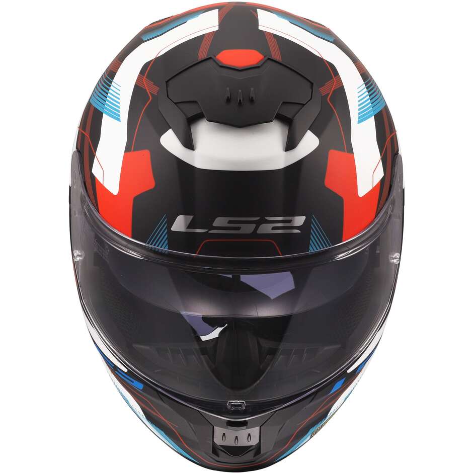 Casque moto intégral LS2 FF808 STREAM II MIKA Blanc Bleu Rouge