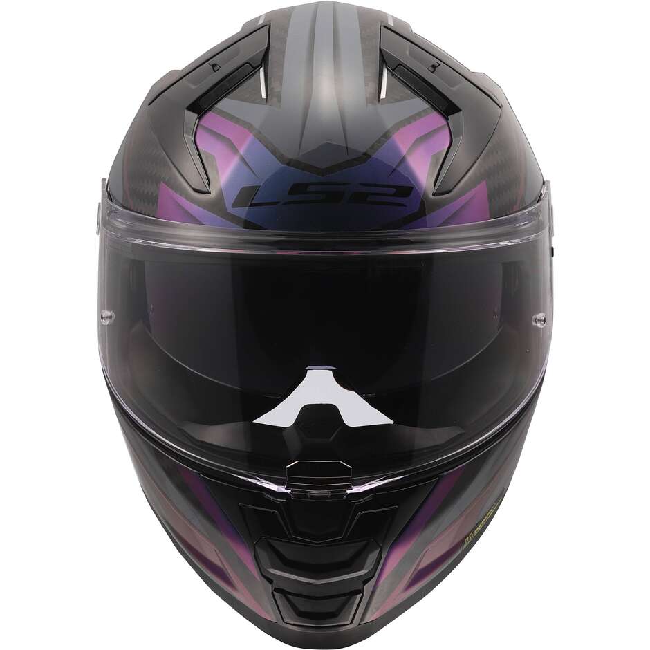 Casque moto intégral LS2 FF811 Vector II C Savage Chameleon Carbon