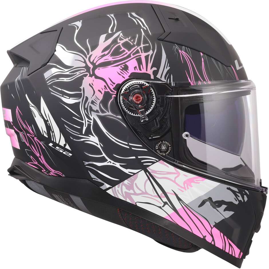 Casque moto intégral LS2 FF811 VECTOR II DARFLO en HPFC Noir Rose