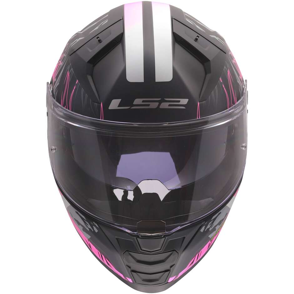 Casque moto intégral LS2 FF811 VECTOR II DARFLO en HPFC Noir Rose