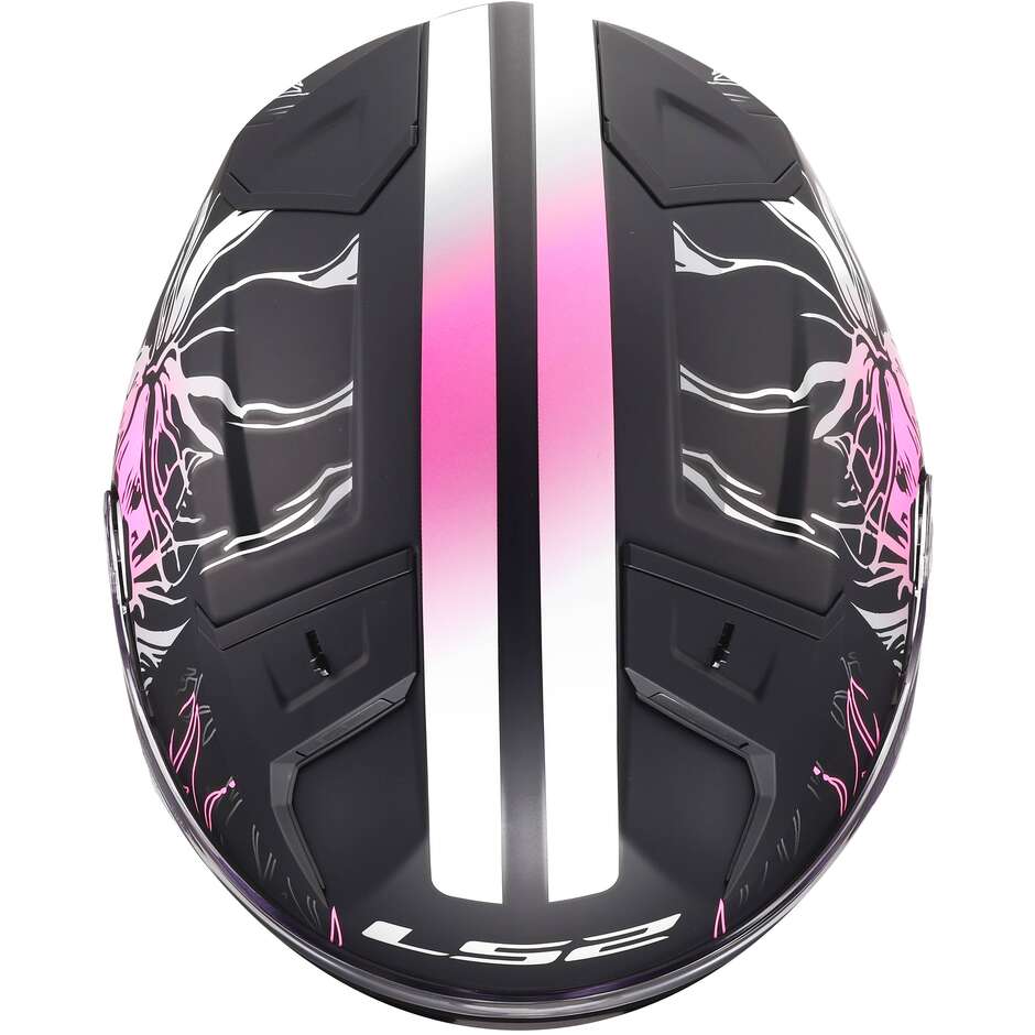 Casque moto intégral LS2 FF811 VECTOR II DARFLO en HPFC Noir Rose