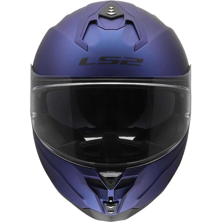 Casque moto intégral LS2 FF817 CHALLENGER II SOLID, bleu marine mat