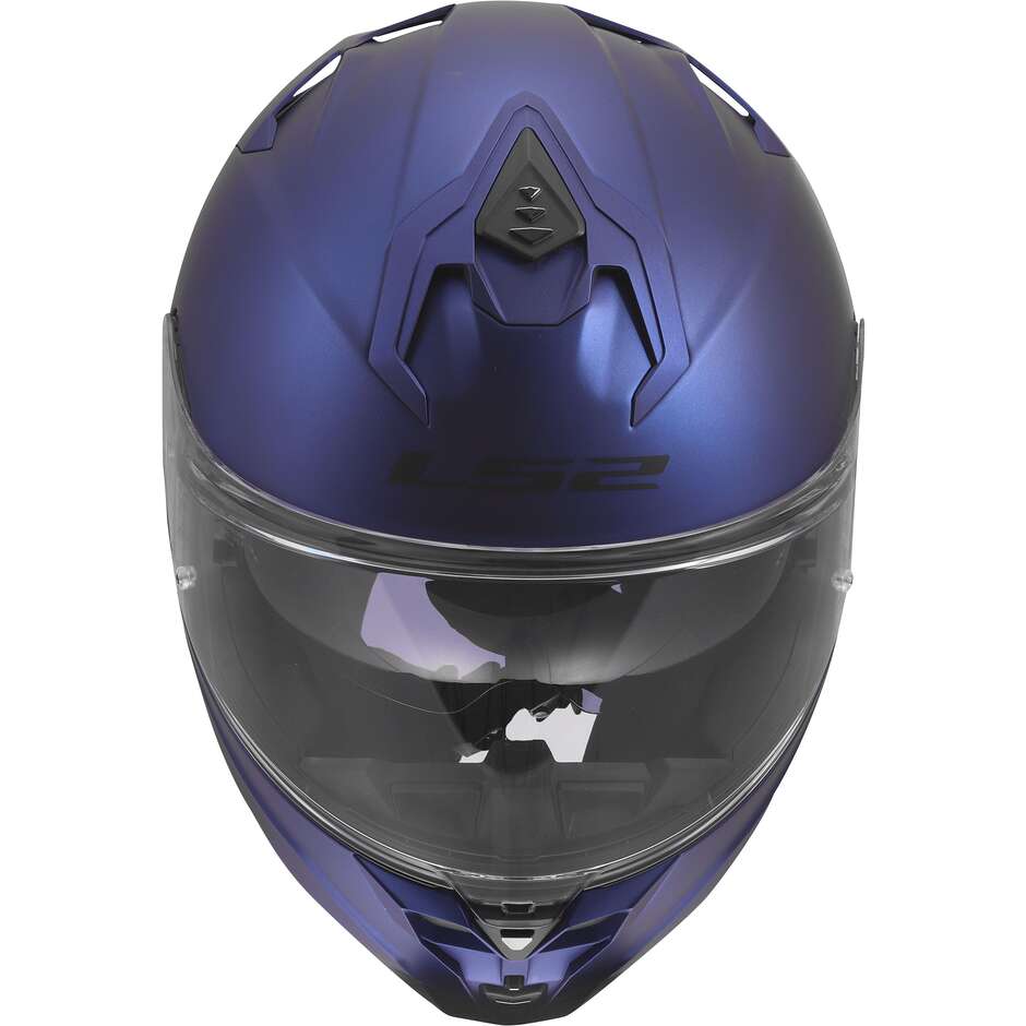 Casque moto intégral LS2 FF817 CHALLENGER II SOLID, bleu marine mat