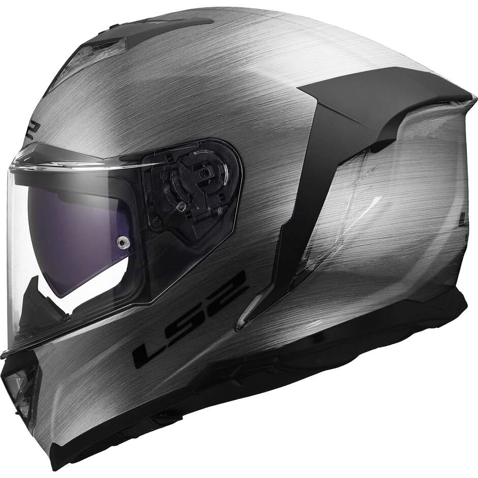 Casque moto intégral LS2 FF818 STORM III JEANS en titane