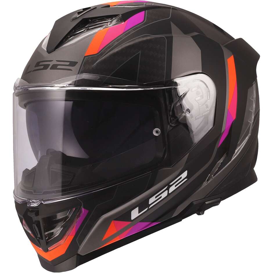 Casque moto intégral LS2 FF818 STORM III SPORTY Gris Violet