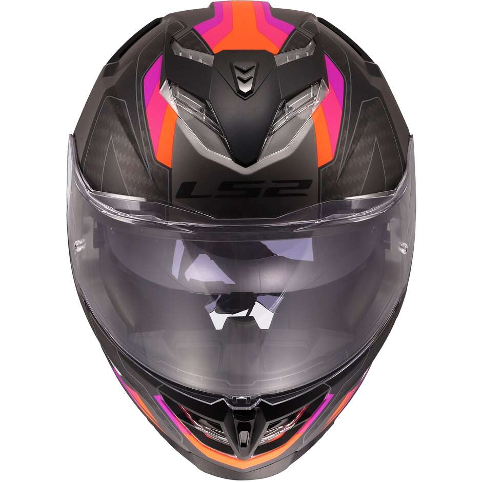 Casque moto intégral LS2 FF818 STORM III SPORTY Gris Violet