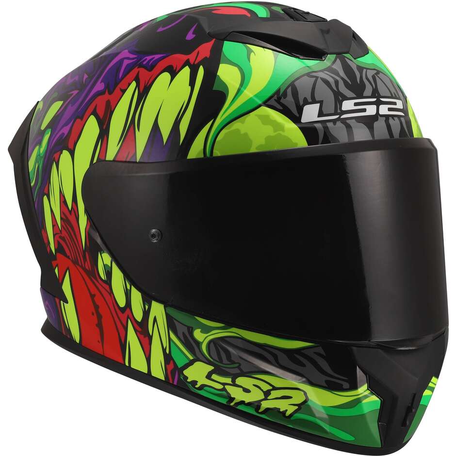 Casque moto intégral LS2 FF820 RAPID III LYCANT Violet Vert