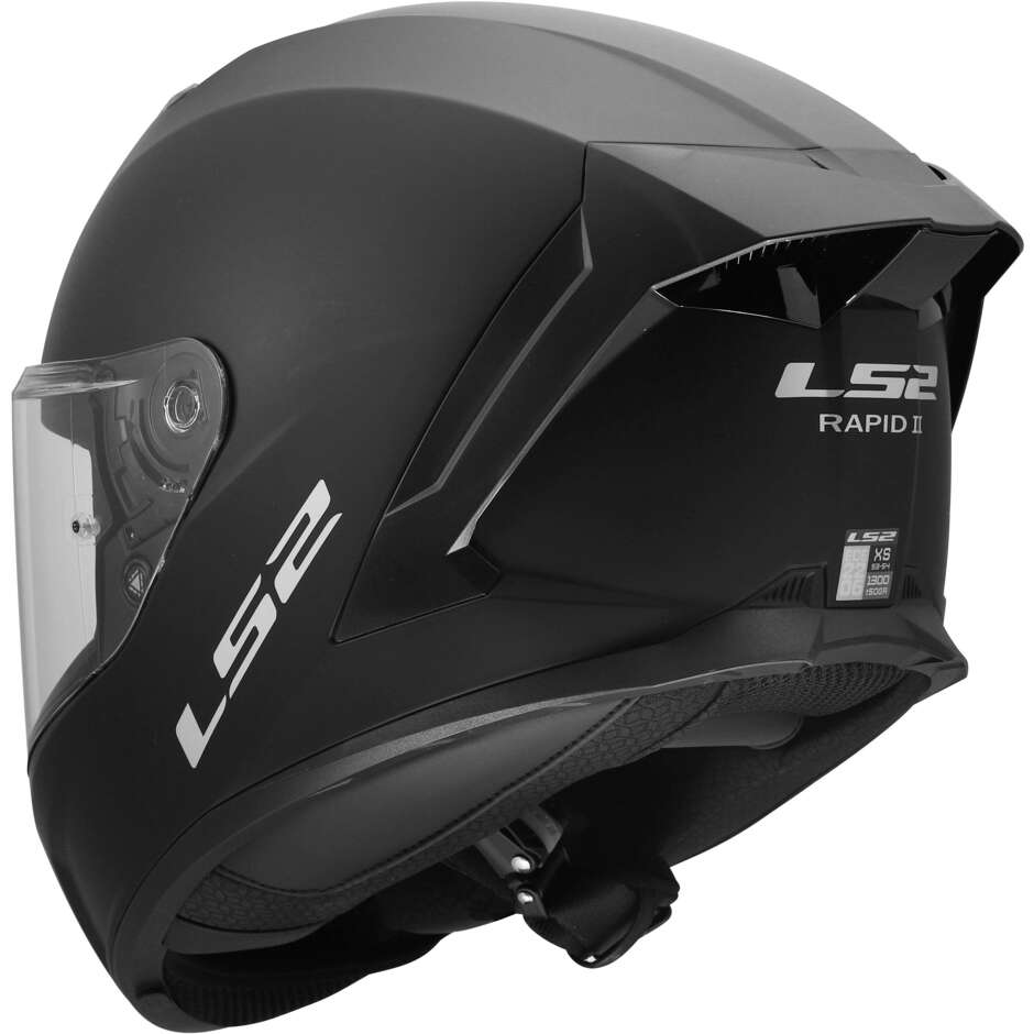 LS2 FF820 RAPID III SOLID Full Face Motorcycle Helmet Matte Black