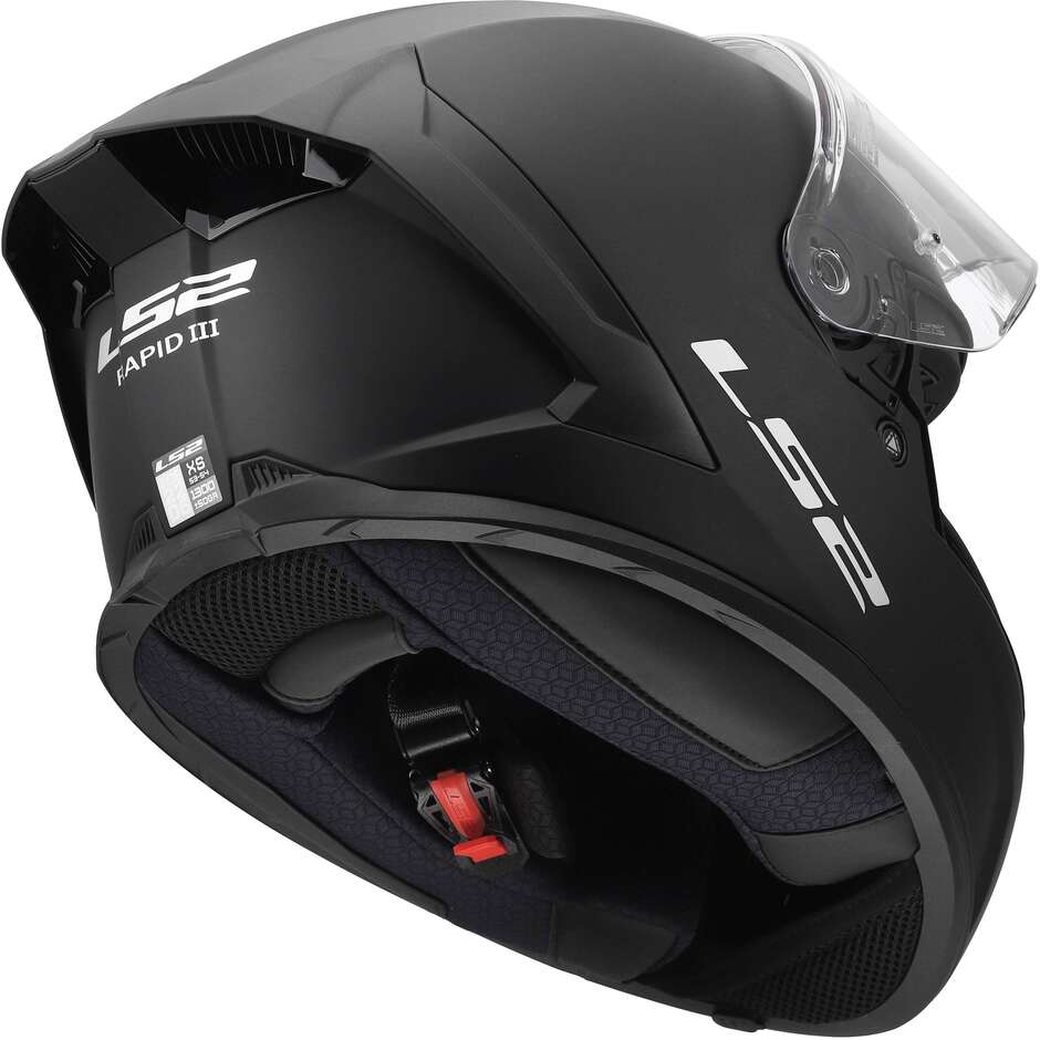 LS2 FF820 RAPID III SOLID Full Face Motorcycle Helmet Matte Black