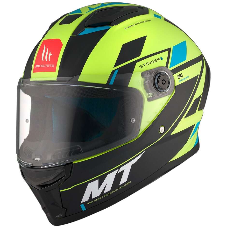 Casque moto intégral mat Mt Helmets STINGER 2 ZIVZE C3