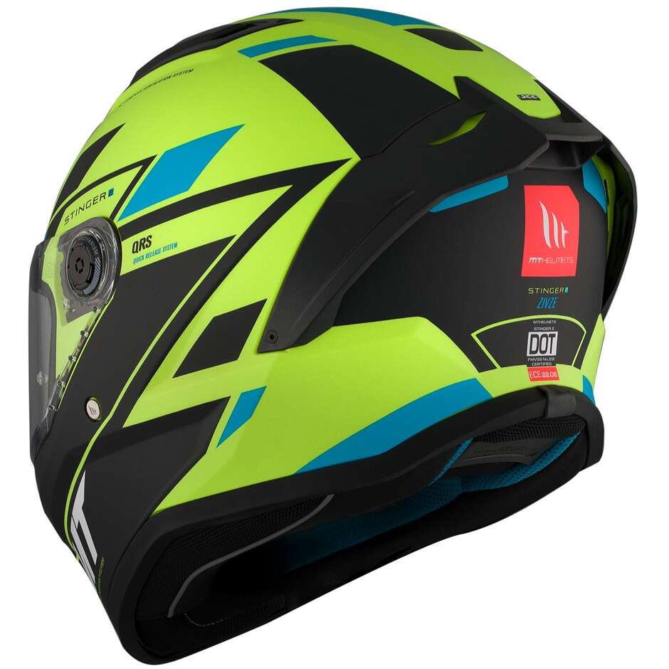 Casque moto intégral mat Mt Helmets STINGER 2 ZIVZE C3