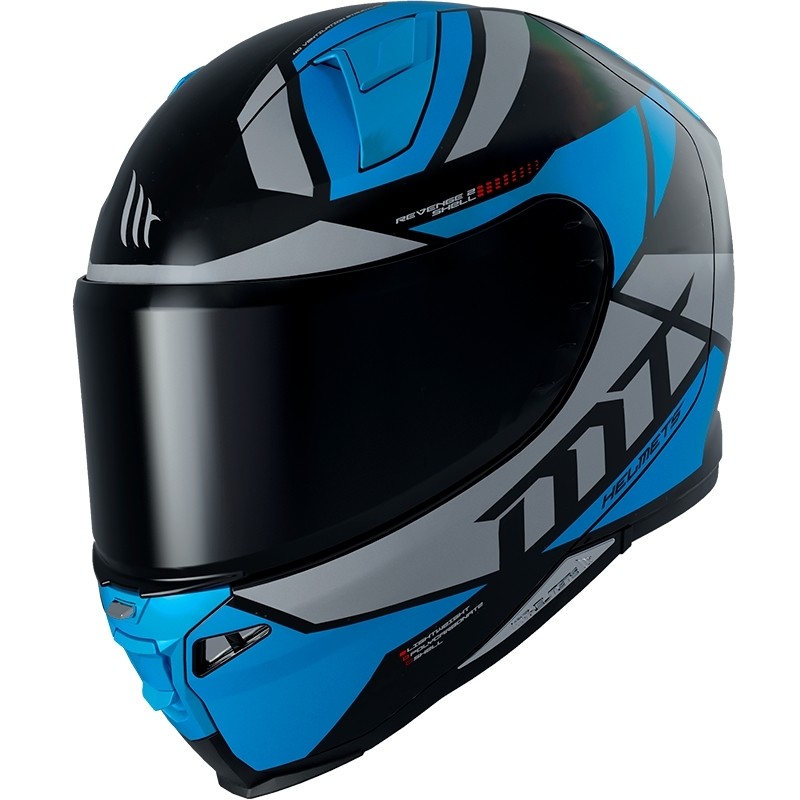 Casque moto intégral Mt Helmet REVENGE 2 SCALPEL A7 Glossy Blue