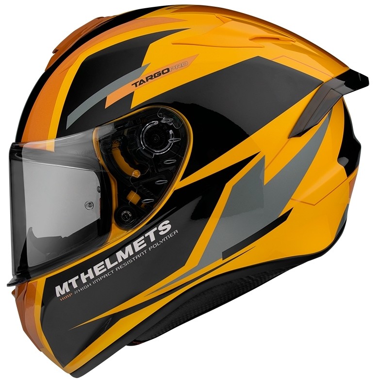 Casque moto intégral Mt Helmet TARGO PRO Sound D3 Glossy Yellow