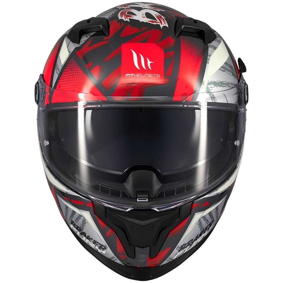 Casque moto intégral Mt Helmets BRAKER SV FURY C5 brillant