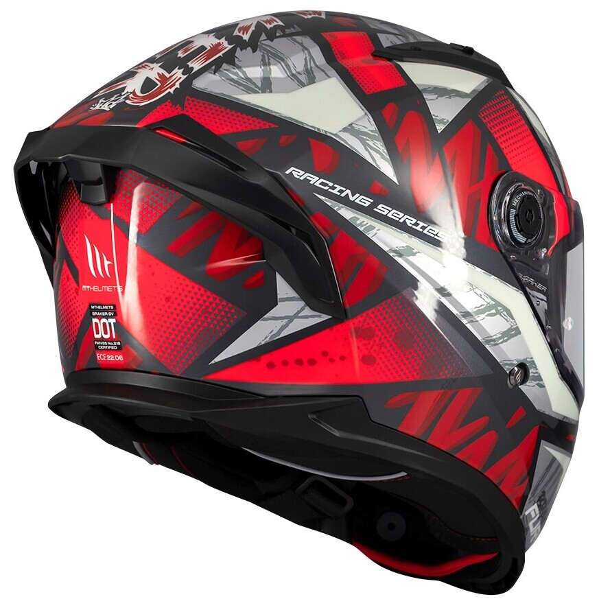Casque moto intégral Mt Helmets BRAKER SV FURY C5 brillant