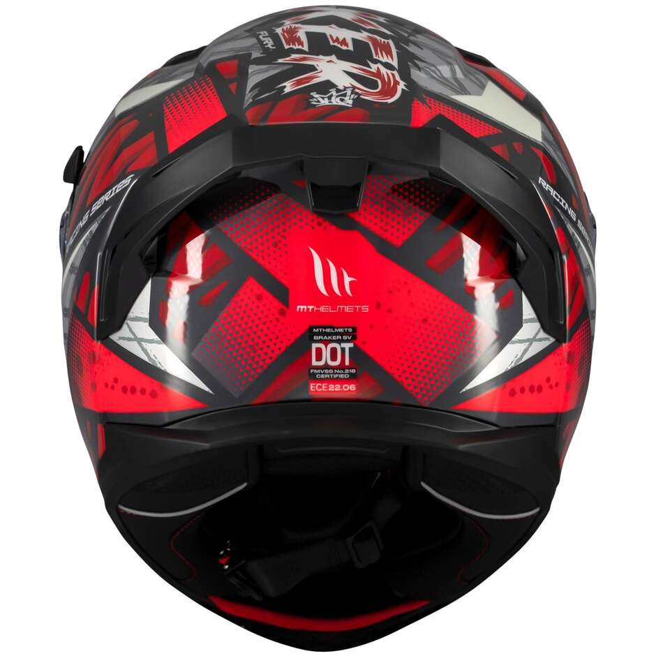 Casque moto intégral Mt Helmets BRAKER SV FURY C5 brillant