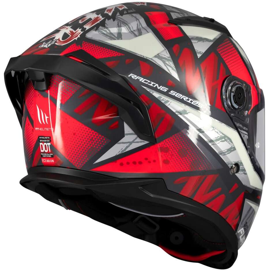 Casque moto intégral Mt Helmets BRAKER SV FURY C5 brillant