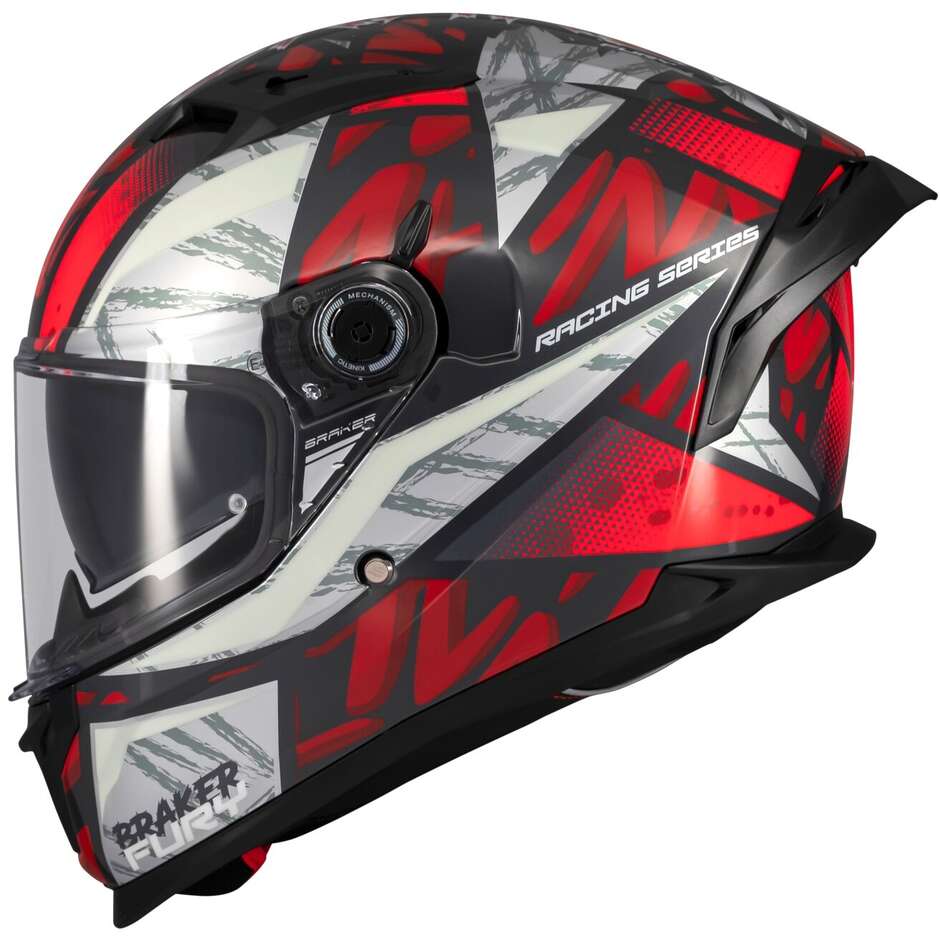 Casque moto intégral Mt Helmets BRAKER SV FURY C5 brillant
