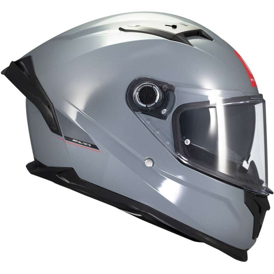 Casque moto intégral Mt Helmets BRAKER SV SOLID A12 Gris brillant