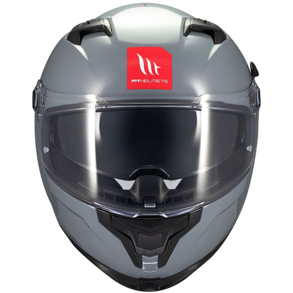 Casque moto intégral Mt Helmets BRAKER SV SOLID A12 Gris brillant