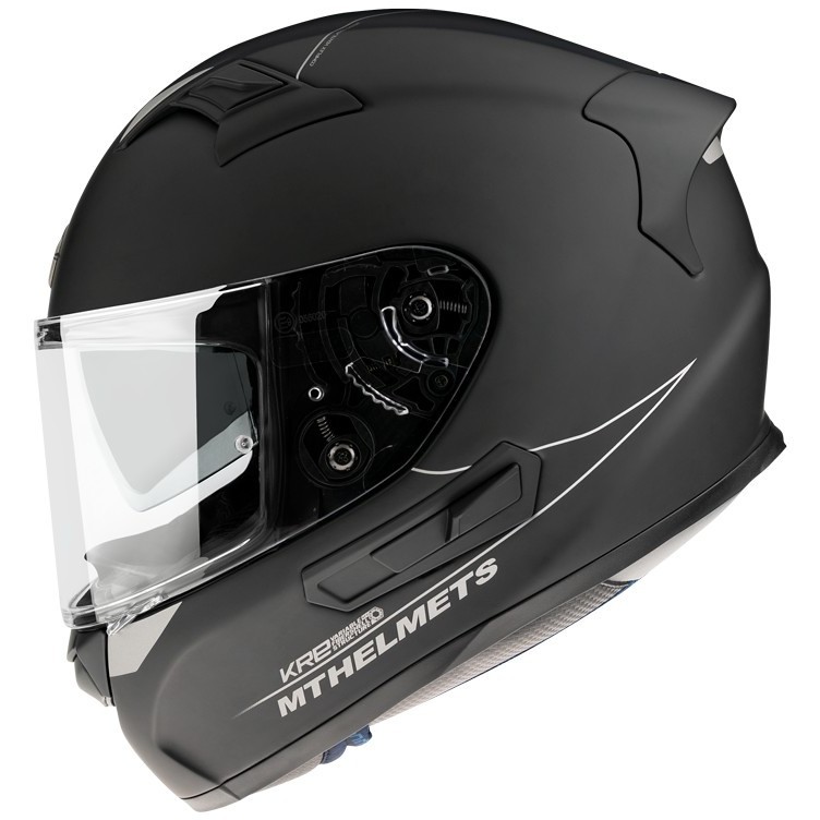 Casque moto intégral MT Helmets KRE SV en fibre Double Visor Matt Black