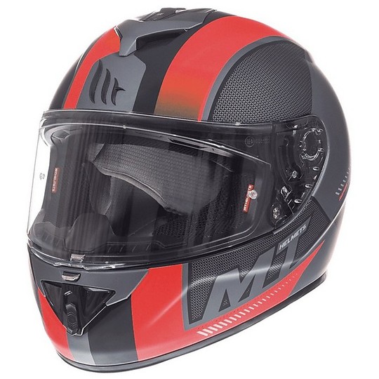 Casque moto intégral MT Helmets Rapide Overtake B1 Matt Red