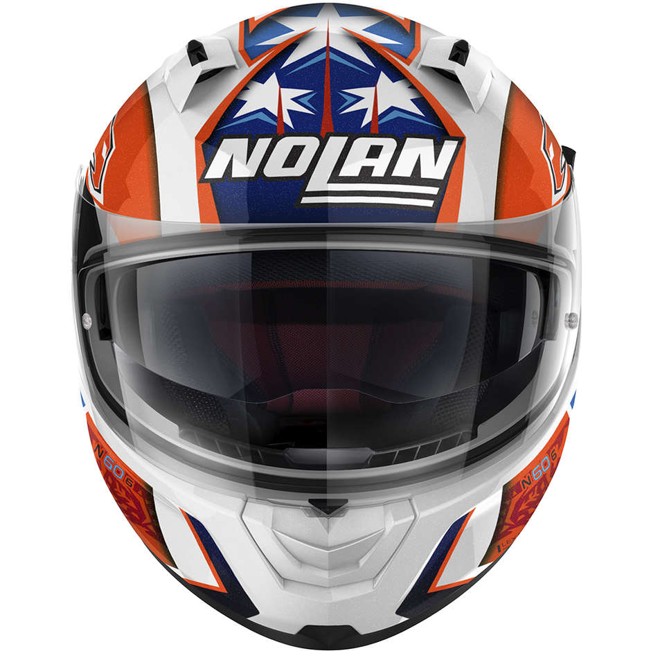 Casque Moto Intégral Nolan N60.6 GEMINI REPLICA 050 C. Stoner Blanc Brillant