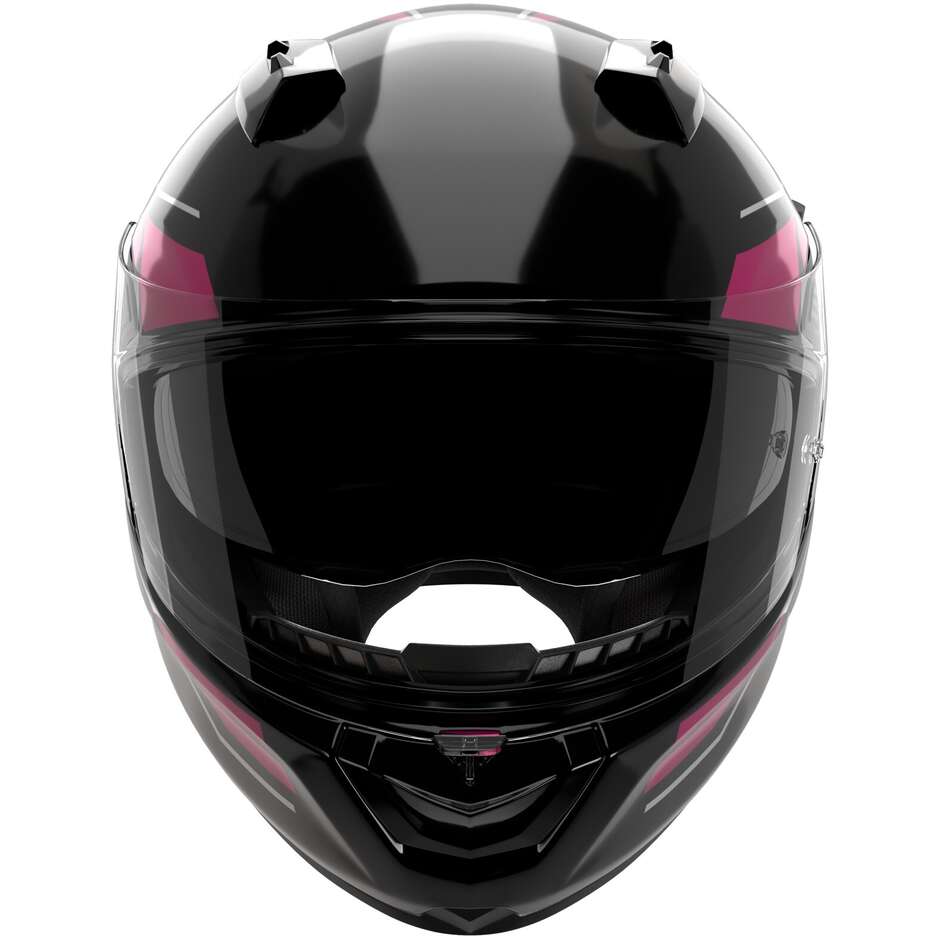 Casque moto intégral Nolan N60-6 SINCRONO 354, noir brillant fuchsia