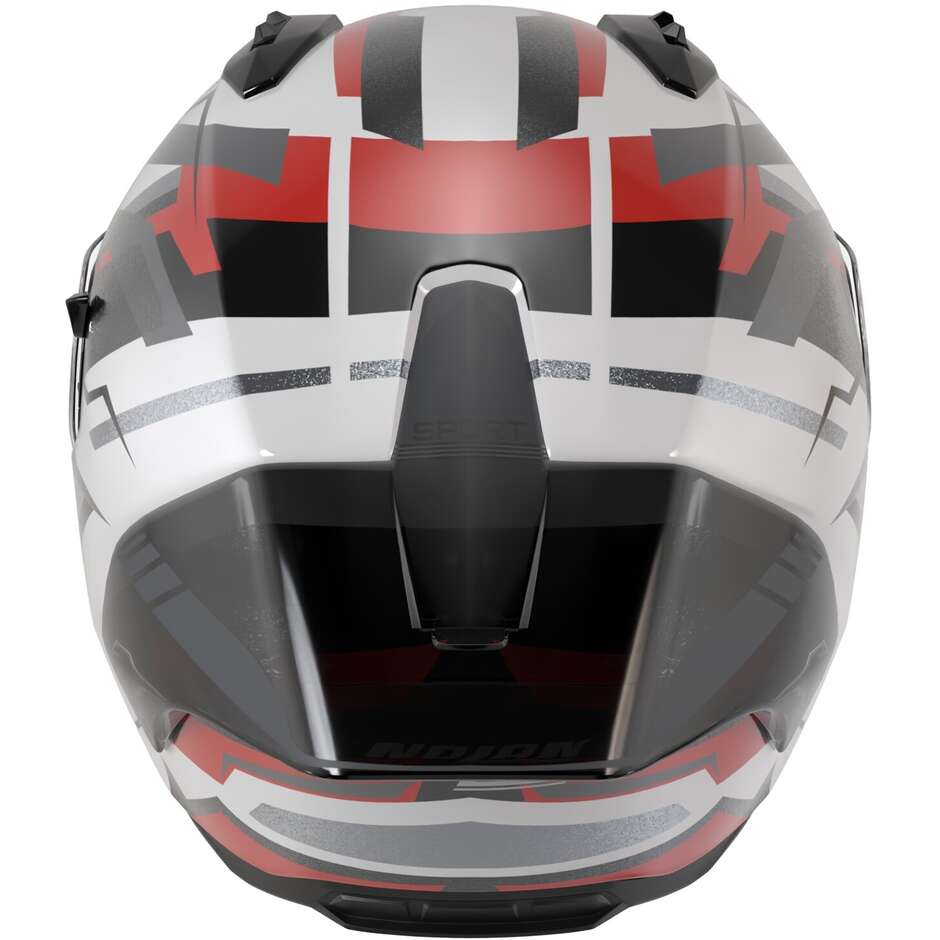 Casque moto intégral Nolan N60-6 SPORT CORSA 356 Blanc Noir Rouge