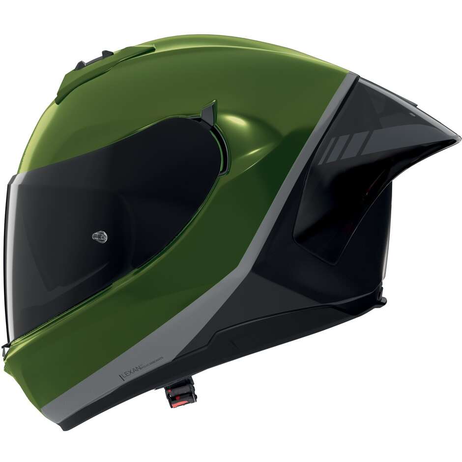 Casque moto intégral Nolan N60-6 SPORT PEINTURE SPÉCIALE 351 Vert Noir Anthracite Brillant