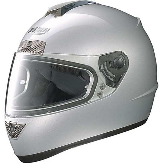 Casque moto intégral Nolan N63 Classic Platinium Silver