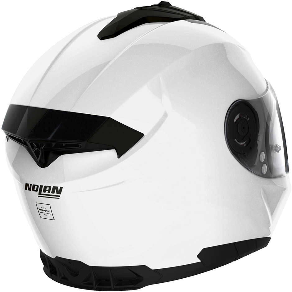 Casque Moto Intégral Nolan N80.8 SPECIAL N-Com 015 Blanc Pur
