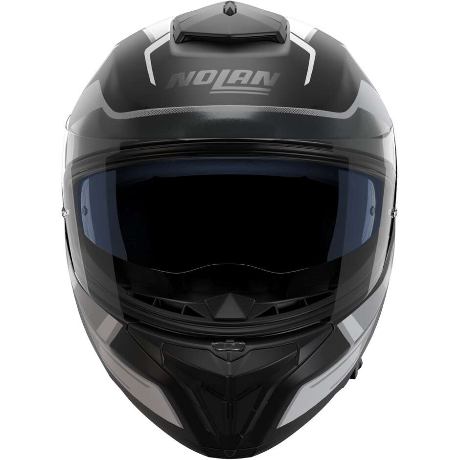 Casque moto intégral Nolan N80-8 TRITTICO 359 noir blanc anthracite mat