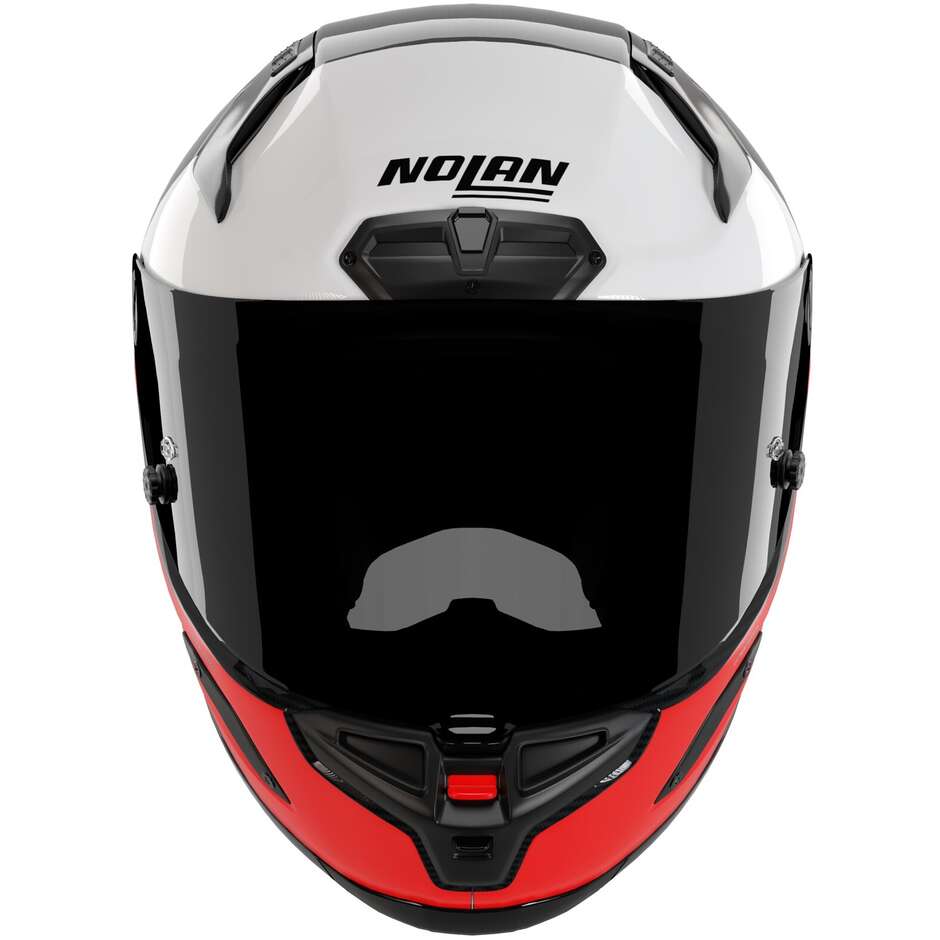 Casque moto intégral Nolan X-804 RS UC BLOCK 369 Carbone Gris Lave Rouge Blanc Brillant