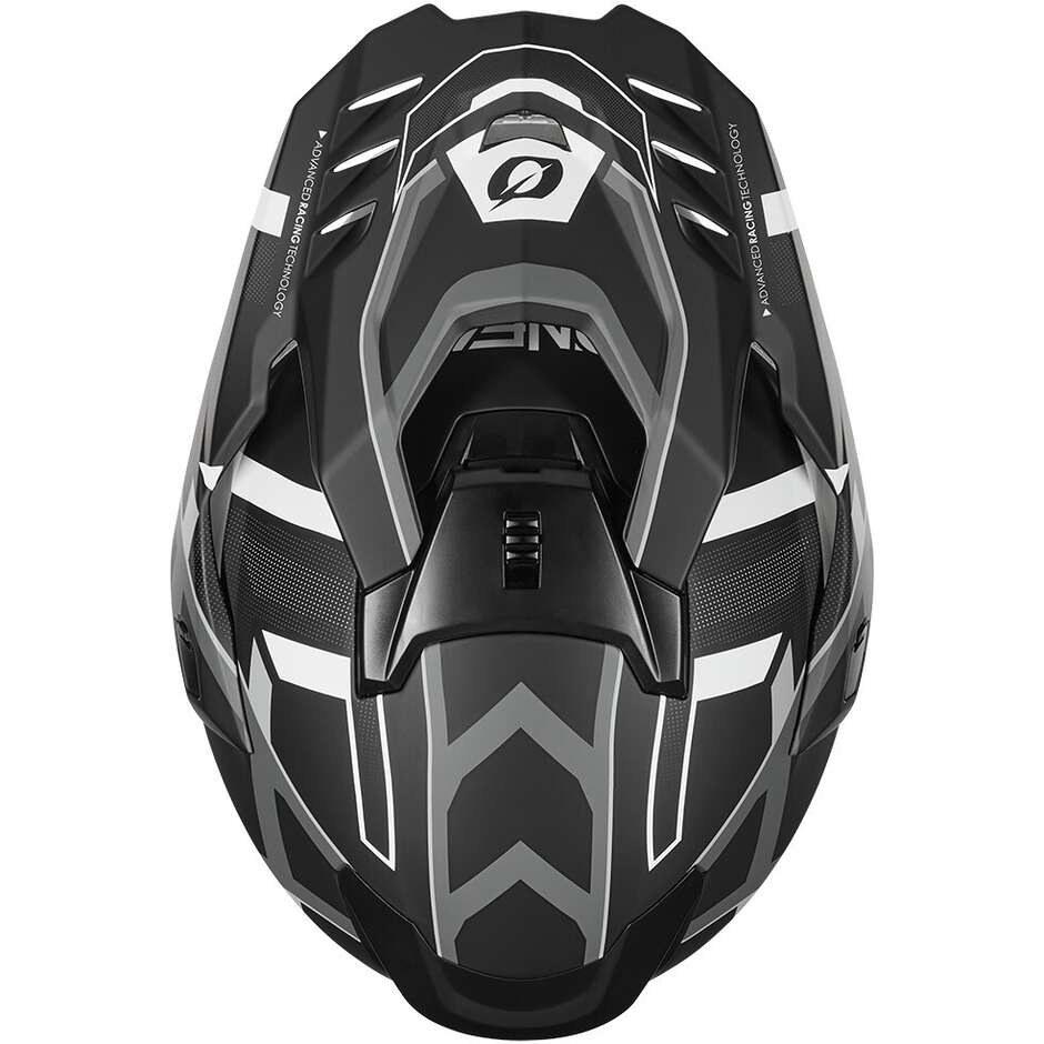 Casque moto intégral Oneal D-SRS SQUARE Adventure noir blanc
