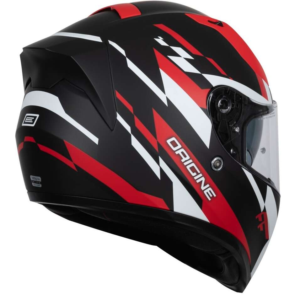 Casque moto intégral ORIGINE STRADA REVEAL Rouge Noir Mat 22.06