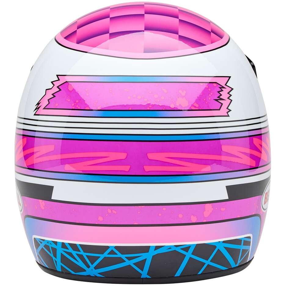 Casque moto intégral personnalisé Bell MOTO-3 2025 DEATHSPRAY Rose Violet