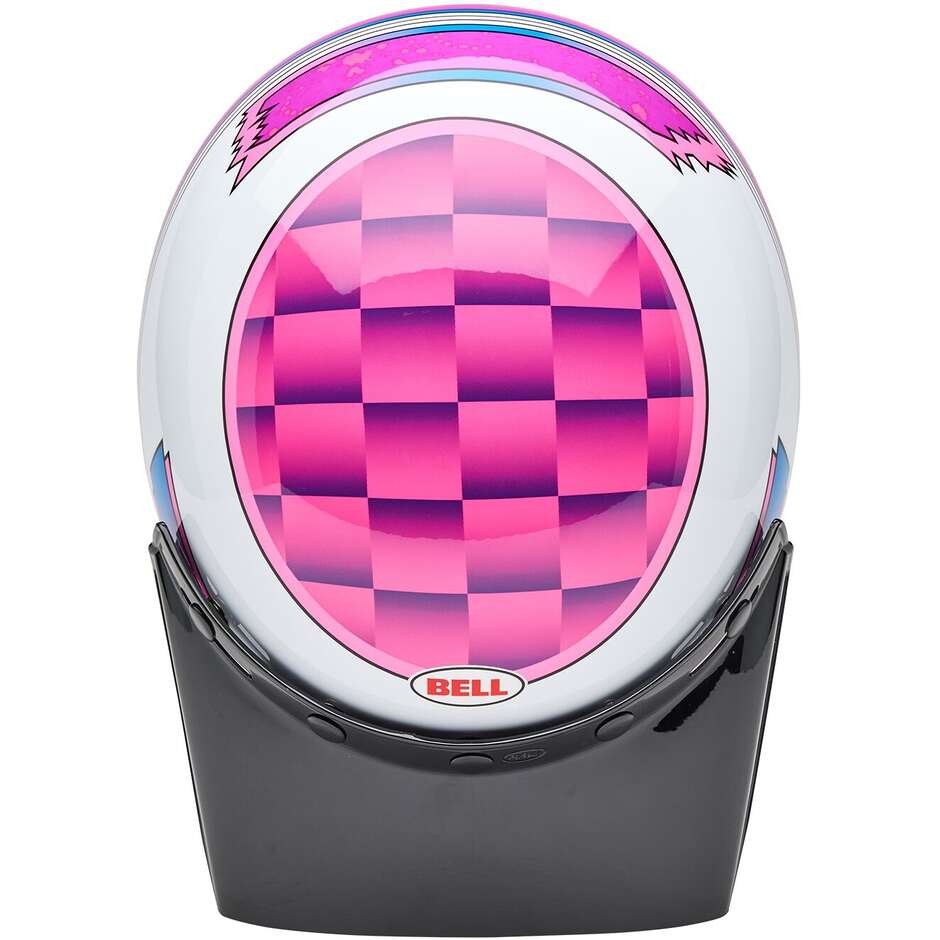 Casque moto intégral personnalisé Bell MOTO-3 2025 DEATHSPRAY Rose Violet