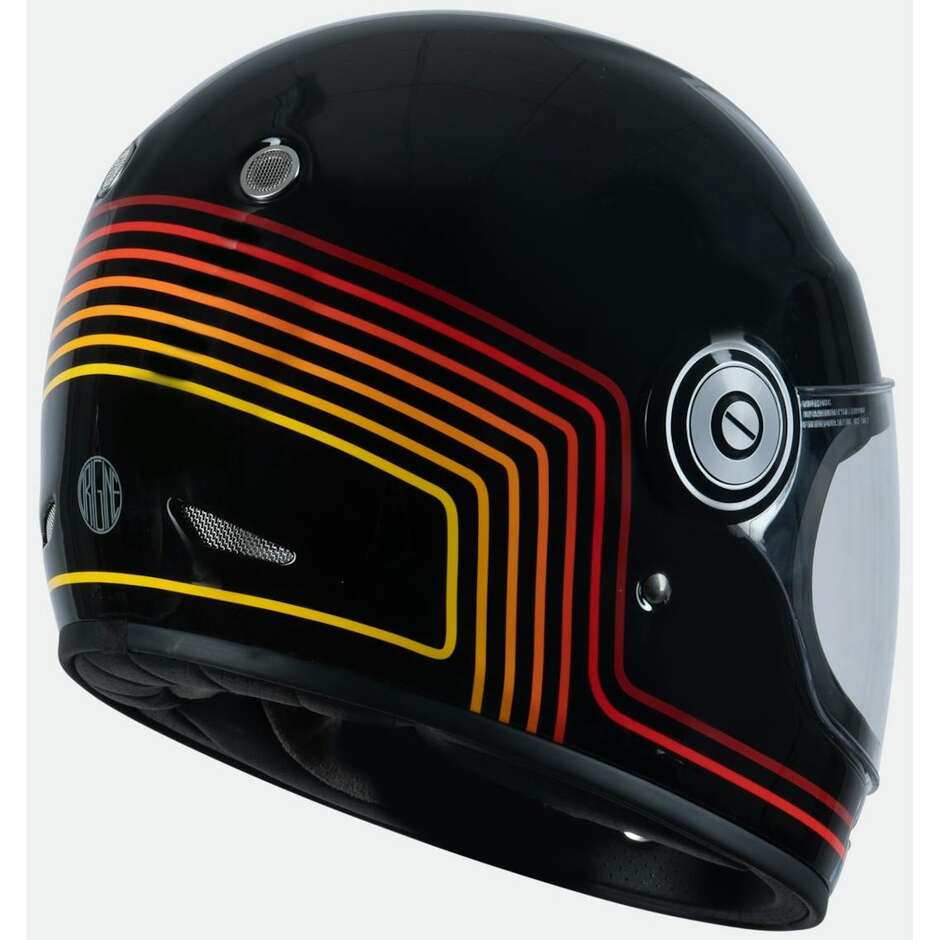 Casque Moto Intégral Personnalisé Origine VEGA Sunrise Rouge Noir